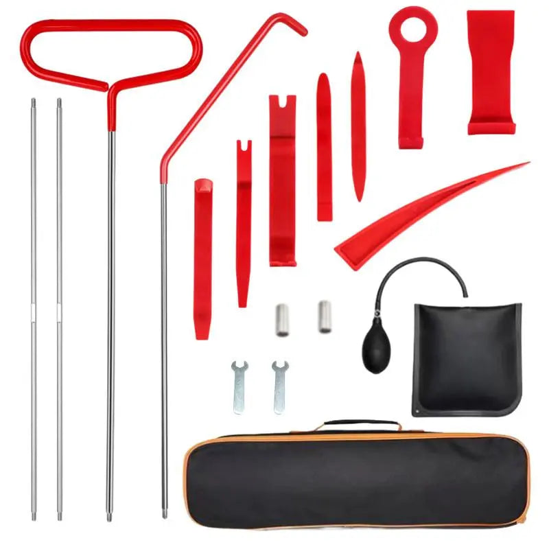 Summer Car Repair Tools Set Car Accessories for Girls, 1 Set Emergency Roadside Patching Tool with Storage Bag, Car Stuff, Car Essentials, Automotive Tool Set, Emergency Roadside Safety Tools Kit, Back to School