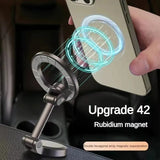 Car Magnetic Folding Phone Holder Antishake Holder Suction Cup Car Navigation Phone Holder