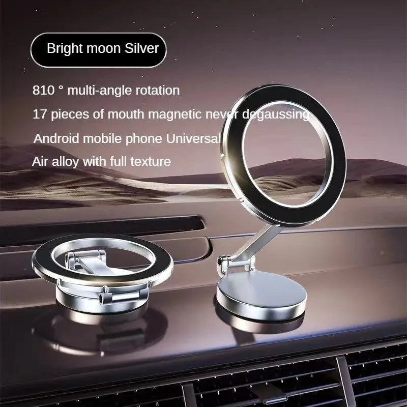 Car Magnetic Folding Phone Holder Antishake Holder Suction Cup Car Navigation Phone Holder