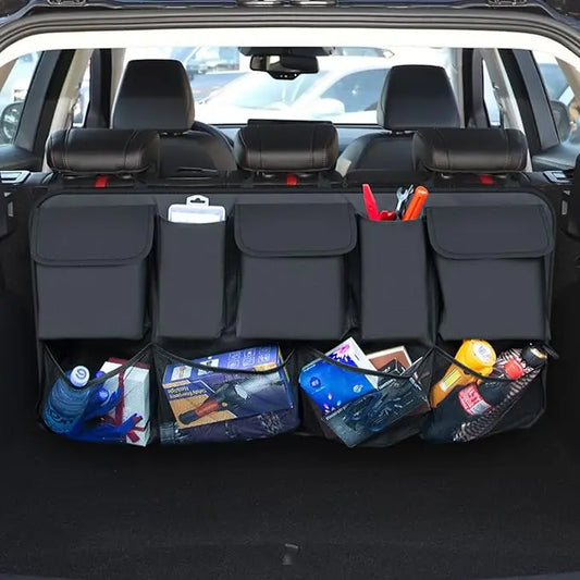 Multi-Functional Car Trunk Organizers,Backseat Hanging Organizer with 9 Large Storage Bag,Car Trunk Tidy Organizer