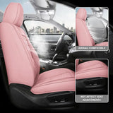 TANDNGTEK Car Seat Covers Full Coverage,2 Pcs and 4 Pcs Universal Waterproof Leather Seat Covers for Cars,Front Seat Cushions Fit for Most Cars SUV Pick-Up Truck BEIGE BLACK DARKGREY PINK