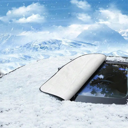 Universal Car Windshield Sunshade & Anti-Frost Cover - UV, Heat, and Snow Protection