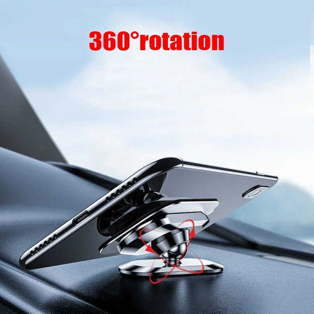 2-Pack Magnetic Phone Holder for Car Dashboard - Universal Mount Stand for iPhone, Samsung Galaxy, and GPS